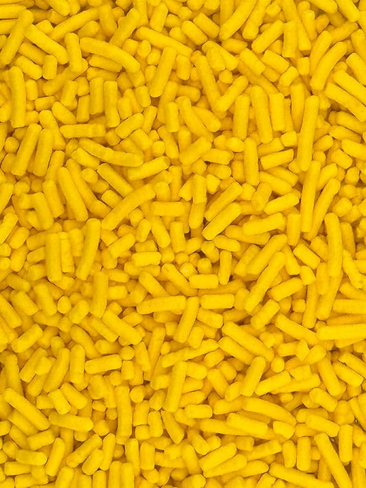 Yellow Sprinkles 4oz pack for Baking Cakes, Cupcakes, Cookie Decorations, Ice Cream and Donut Toppings Edible Decorating Baking Supplies (Yellow)