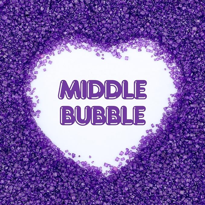 Purple Sanding Sugar | Purple Sprinkles | Edible Coarse Sugar Crystals | For Baking Dessert Decorating, Cake, Cupcake, Cookie, Ice Cream | Halloween Mardi Gras Holiday Party | 4.6 Ounces