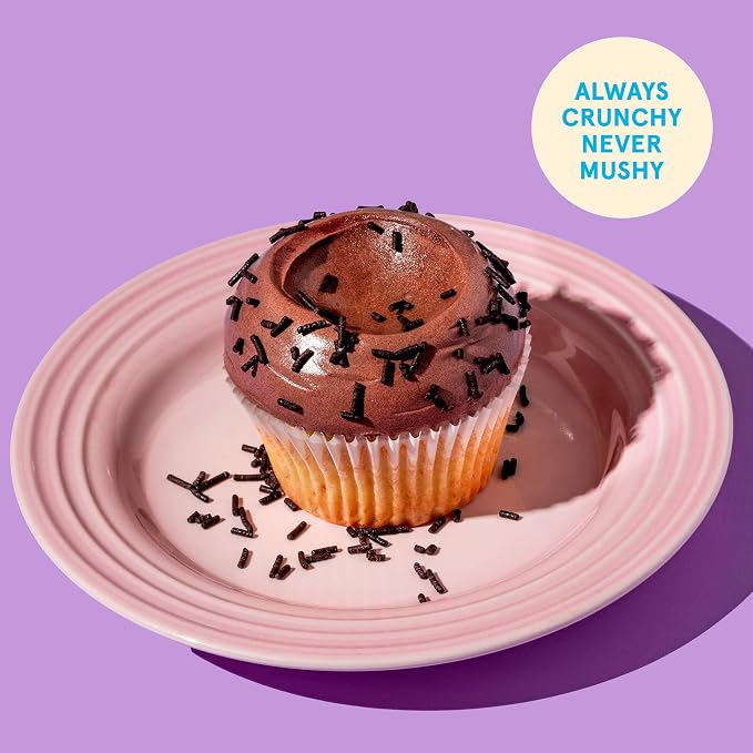 Fancy Sprinkles Chocolate Crunchy Jimmies | Brownie Flavored Chocolate Sprinkles for Cake, Cupcake & Ice Cream | Classic & Funfetti Baking | Everyday & Birthday | 1 Pack (0.5c)