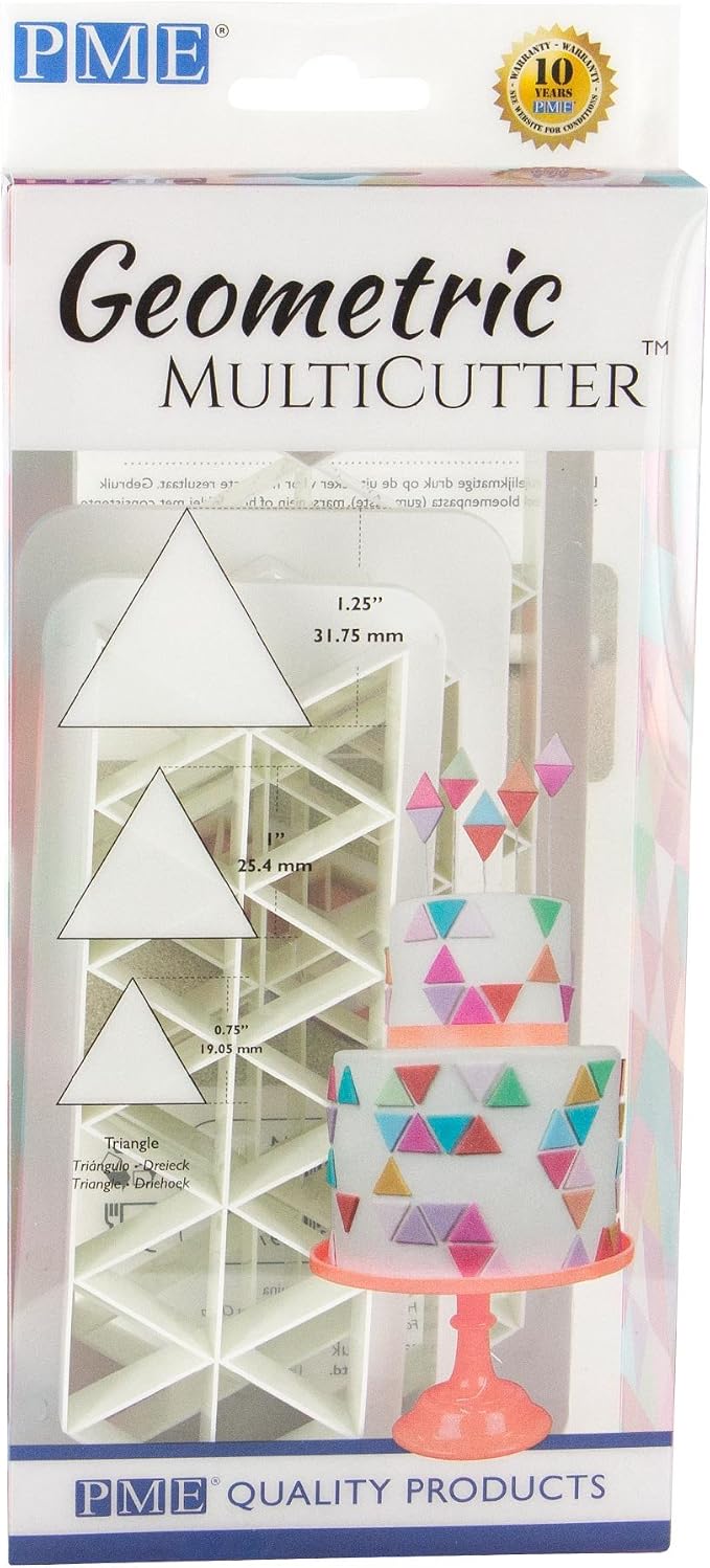 PME Geometric Multicutters for Cake Design - Triangle -, Set of 3