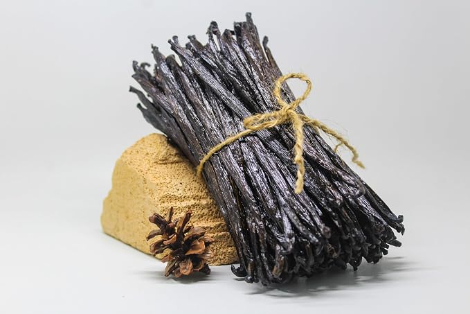 75 Vanilla Beans Grade B for Making Vanilla Extract, Bulk Vanilla Beans for Extract Grade 5 inches, Perfect for Homemade, baking and cooking. (75 Vanilla)