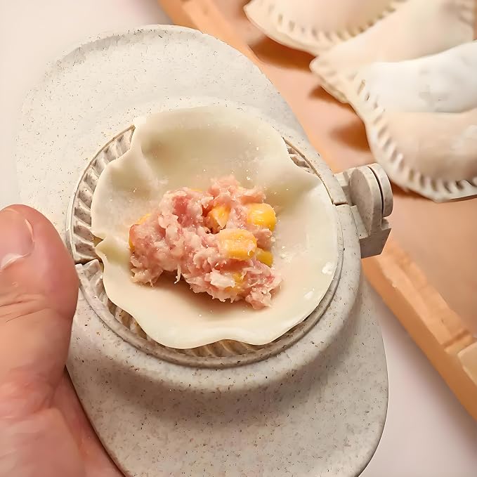 Dumpling Maker Set with Dough Cutter and Empanada Press Mold - Effortlessly Make Perfect Dumplings, Calzones, Pierogi, Pastelitos and More (4" + 3" + 2.6")