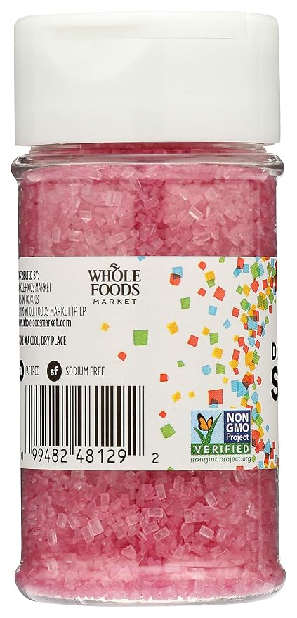365 by Whole Foods Market, Pink Decorating Sugar, 3.3 Ounce (Pack of 2)