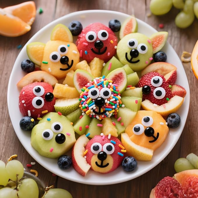Edible Eyes Cookie Sprinkles,Edible Candy Eyes for Decorating,130g/4.58oz,Small Eyeballs,Black and White Sugar for Cake Decorating,1 cm Eyeballs Sprinkles for Cupcake Toppers Chocolate Cookie Ice Cream Decoration,Children's Party Supplies