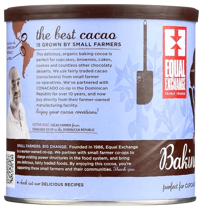 Equal Exchange, Cocoa Powder Baking Unsweetened Organic, 8 Ounce