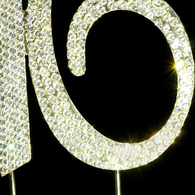 Scotamalone16 Cake Topper Premium Bling Rhinestone Diamond Gems
