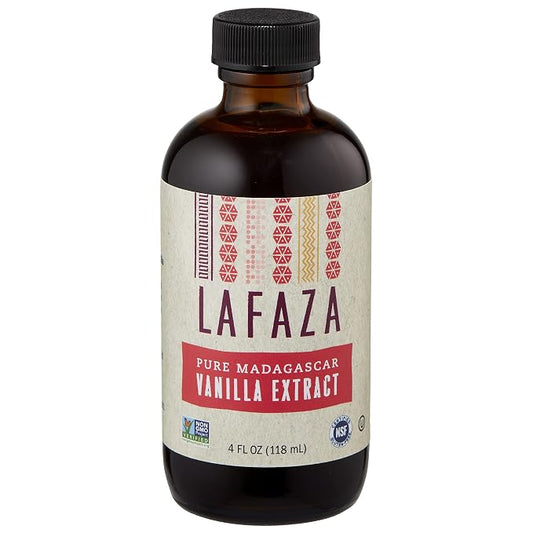 Lafaza Pure Madagascar Bourbon Vanilla Extract, All Natural, 4 oz