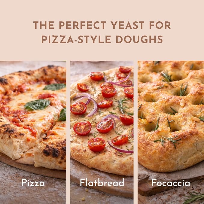 Title: Scratch Premium Pizza Dough Yeast – Instant Dry Yeast for Homemade Pizza, Neapolitan & Artisan Pizza Dough, Flatbread & Focaccia – Works in Bread Machines - (Pizza 8 oz) (1 Packet)