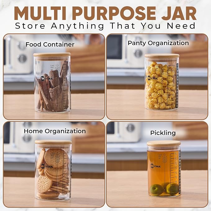 Sourdough Starter Kit - 2 Pack 34 oz, Sturdy Sourdough Starter Jar with 2 Bread Slings, Spatula Set, 5x Measuring Spoons, Dough Scraper & More Sourdough Bread Baking Supplies - Sour Dough Starter Jar