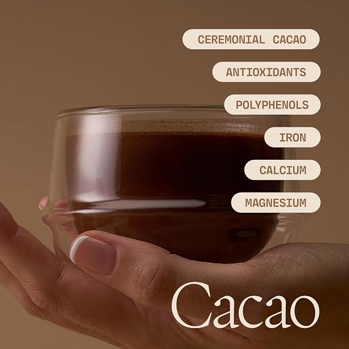 Ultra Life Sport - Ceremonial Cacao - 100% USDA Raw Organic Cacao Powder Superfood - Contains Theobromine with Antioxidants, Iron, Magnesium, and Calcium - A Coffee Substitute, Caffeine Free - 1/2 lb
