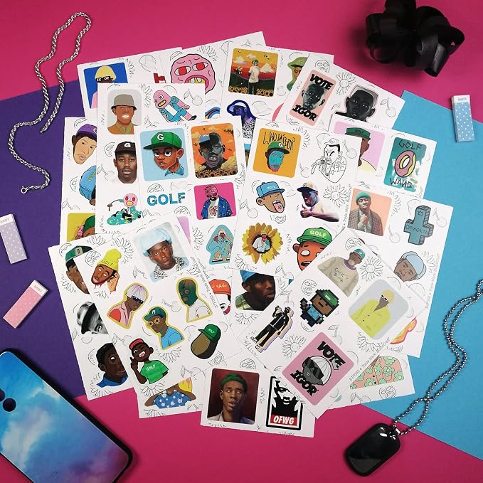 100 Pcs Cherry, Odd Stickers, American Rapper Decals - Hip Hop Decals, Rap Stickers