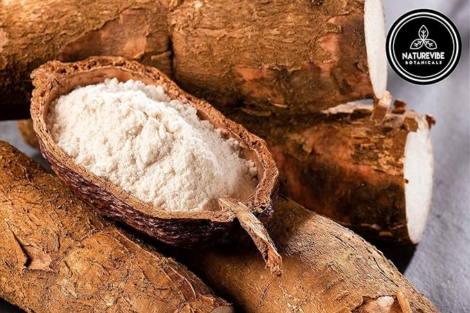 Naturevibe Botanicals Cassava Flour 5 lb | Grain-Free, Gluten-Free Flour | Non-GMO, Fine Texture | Paleo & Vegan Friendly | Ideal for Baking, Tortillas, Bread, Pancakes & Cooking