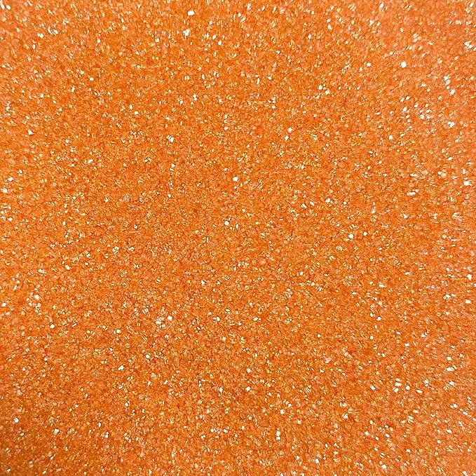 PhilaeEC Orange Sanding Sugar Edible Sparkling Crystals for Baking Cake Decoration Cookie Ice Cream Cupcake Toppers Wedding Party Valentines Halloween Christmas Supplies 5oz