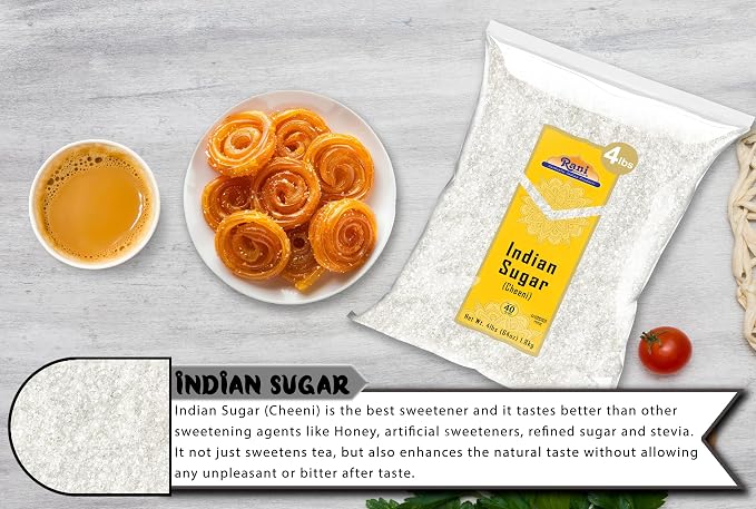 Rani Indian Sugar Khand (Khandsari) 64oz (4lbs) 1.81kg Bulk ~ All Natural | Gluten Friendly | Vegan | NON-GMO | Kosher | Indian Origin