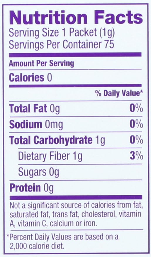 Wholesome Sweeteners Organic Stevia, 75 Count Packets, Zero Calorie Sweetener Blend, Keto Friendly, Non GMO, Gluten Free & Vegan, 1 Pack