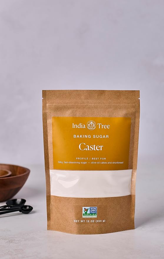 India Tree Superfine Caster Baking Sugar, Original, 16 Ounce