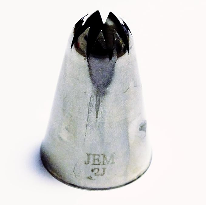 JEM Medium Curved Star Savoy Piping Nozzle Decorating Tip #2J
