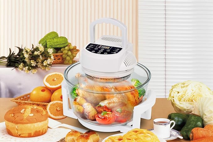 SPT SO-2005: Digital Convection Oven with Extender Ring and 6 Pre-programmed Settings, white