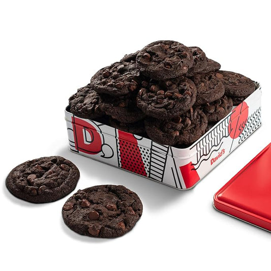 David's Cookies Freshly Baked Cookies - Delicious Handmade Soft Variety - Exquisite Gourmet Gift for Friends & Family on Special Occasions - Double Chocolate Chunk 1lb