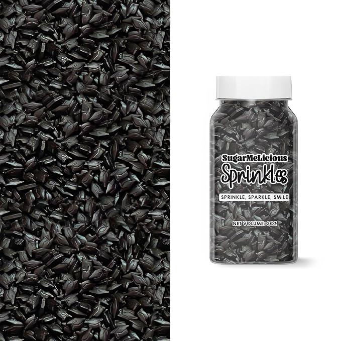 SugarMeLicious Sprinkles For Cupcakes, Edible Cake Decorations, For Vibrant and Versatile Sprinkles for Baking and Decorating Cookies & Ice Cream, 3oz Bottle (Graduation Caps)