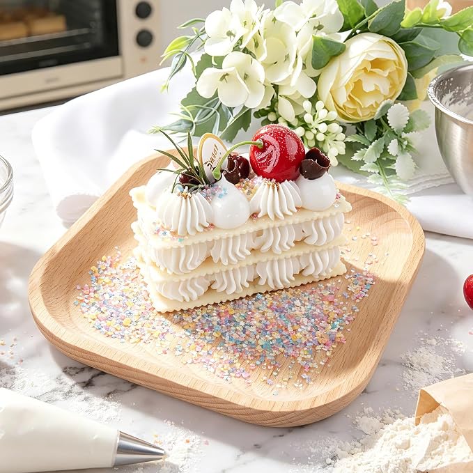 Pastel Sprinkles for Cake Decorating, Sanding Crystal Pink, White, Yellow and Blue Sugar Mixed 130g/4.59oz, Cupcake, Cookie and Donuts Toppings, Wedding, Birthday Party Supplies