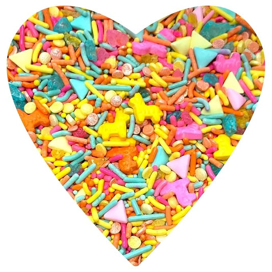 COOL MOM SPRINKLES Pinata Sprinkles (4 oz.) – Llama Themed Birthday Sprinkles for Decorating Cakes, Cupcakes, Cookies & Desserts – Mixed in the USA/Gluten-Free