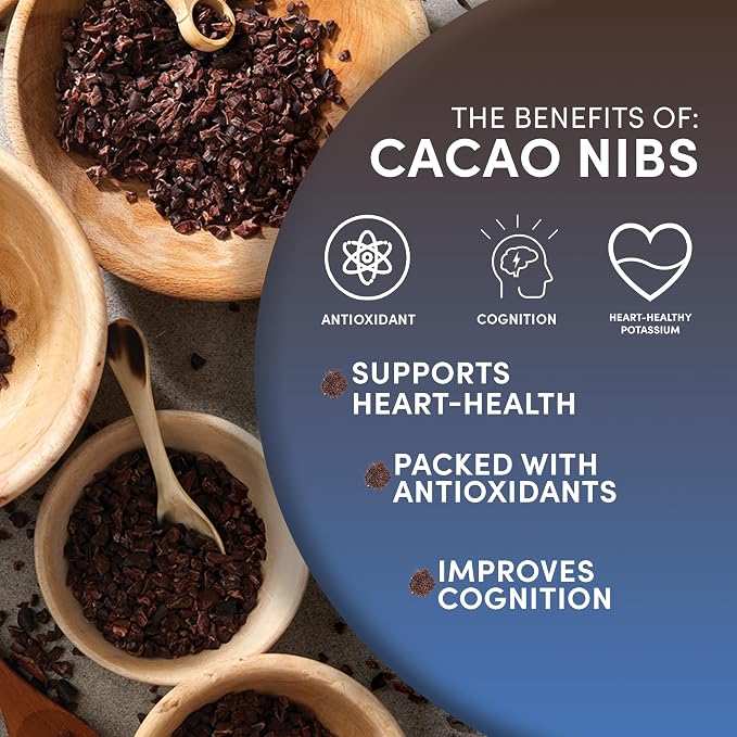 Worldwide Botanicals Organic Cacao Nibs – 1 LB – Unsweetened, Keto Friendly, 100% Organic Theobroma cacao from Peru – Gluten Free, Vegan, Kosher, Non-GMO, Dark Chocolaty Flavor, Chocolate Chip Replacement – 16 ounces