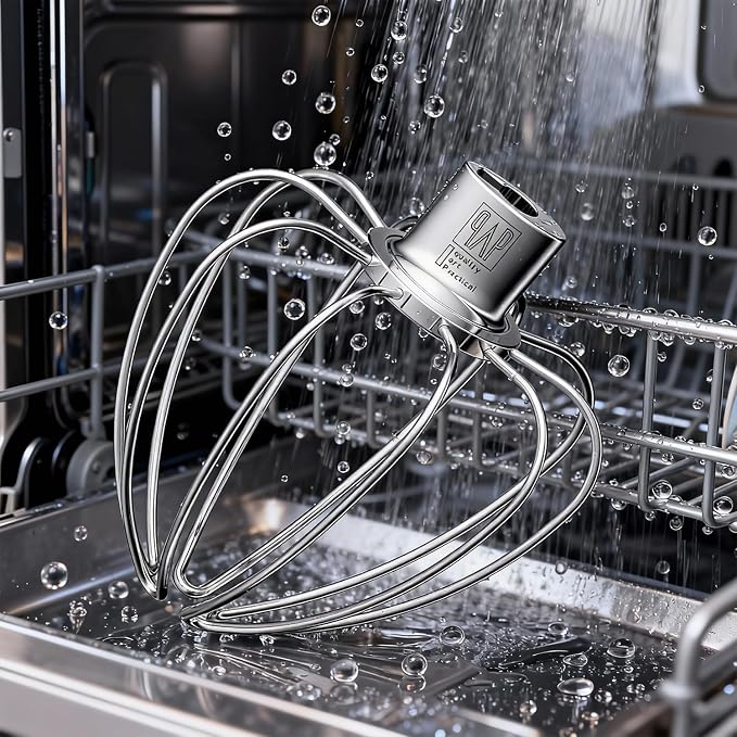 Wire Whisk Stainless Steel Replacement for KitchenAid 4.5-5 Qt. Tilt-Head Stand Mixer for Egg Heavy Cream Beater Stirrer, Flour Cake Balloon