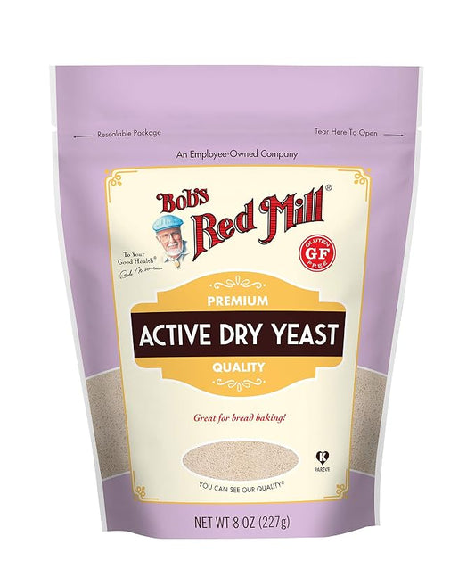 Bob's Red Mill Active Dry Yeast, 8oz (Pack of 1) - Gluten Free, Vegan, Paleo Friendly, Kosher