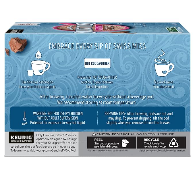 Swiss Miss Reduced Calorie Hot Cocoa, 60 Count (6 Packs of 10)