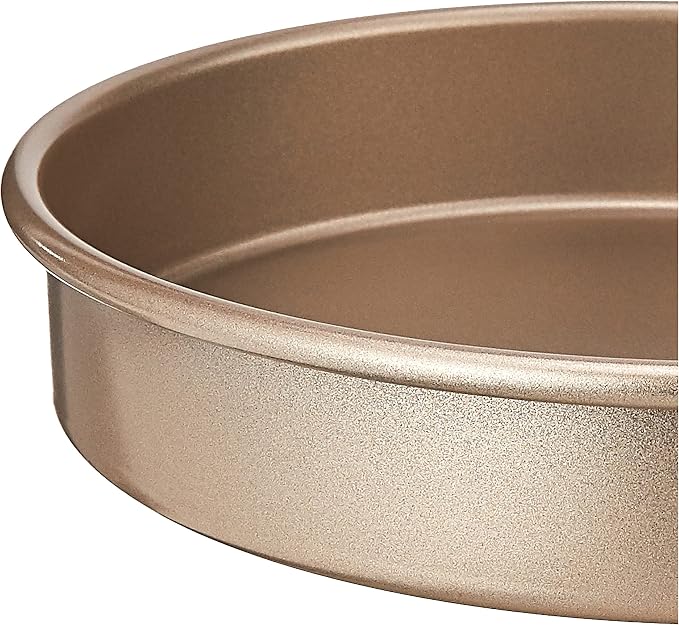 Cuisinart 9-Inch Chef's Classic Nonstick Bakeware Round Cake Pan, Champagne (Pack of 2)