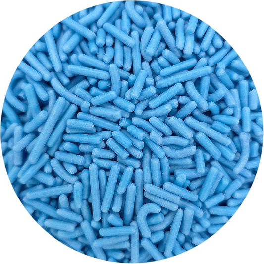 NCS Placid Blue Jimmies Edible Sprinkles – Cupcake, Cake & Cookie Decorations, 7 oz
