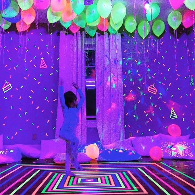 20 LED Light Up Balloons, 12 inch Neon Balloons Mixed Colors Flashing Lasts 24 Hours Glow in the dark for Birthday Glow Party Favors Supplies Wedding Halloween Christmas Decorations