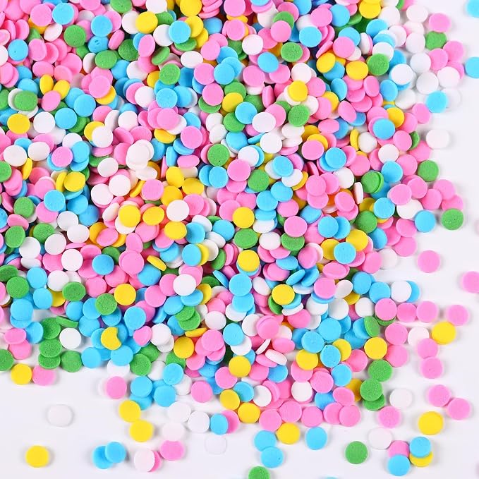 Edible Pastel Sprinkles for Cake Decorating, Confetti Sprinkles, Round Sprinkle for Cupcakes, Cookies, Chocolate, Candy, and Ice Cream Topping(120g/4.23oz)