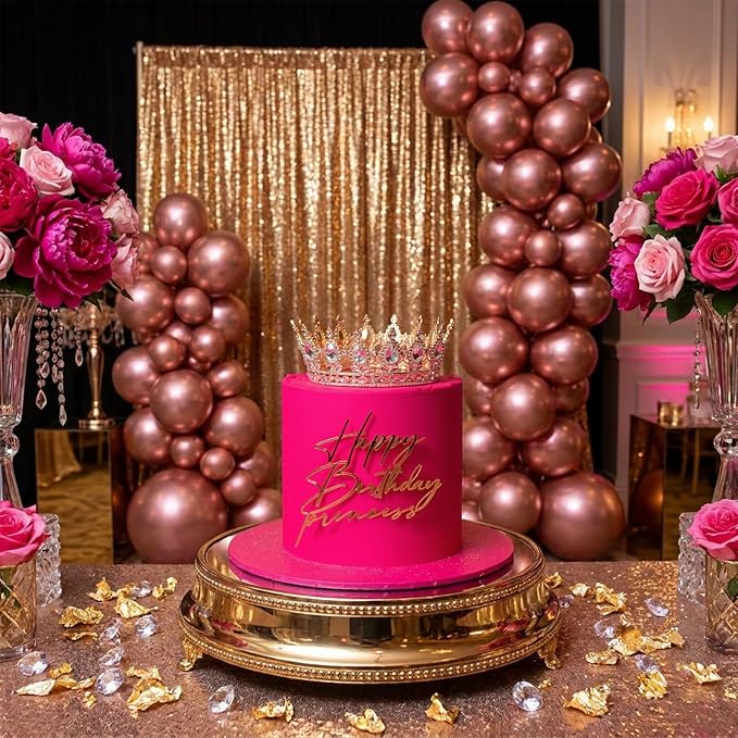 Acrylic Happy Birthday Cake Topper Durable Reusable Perfect for Birthday Cakes, Cupcakes, Dessert Tables Ideal for Kids Adults Birthday Celebrants (Gold,Sliver)