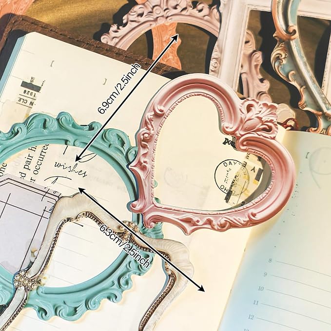 100 Pcs Vintage Frame Decorative Stickers - Scrapbooking Supplies for Planners, Wedding Albums, Junk Journals & Crafts (Color-1) | Ideal for albums, junk journals, planners, DIY crafts, card making, creative collage, and gift embellishments