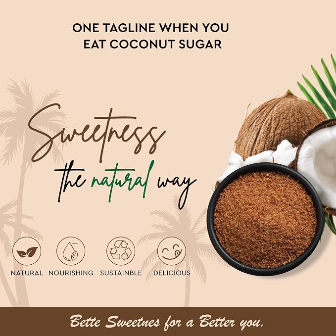 Rasika Organic Coconut Sugar – Natural, Unrefined, Low Glycemic Sweetener for Baking, Cooking & Beverages | Vegan, Gluten-Free, Non-GMO, Cane Sugar Alternative (500Gms)
