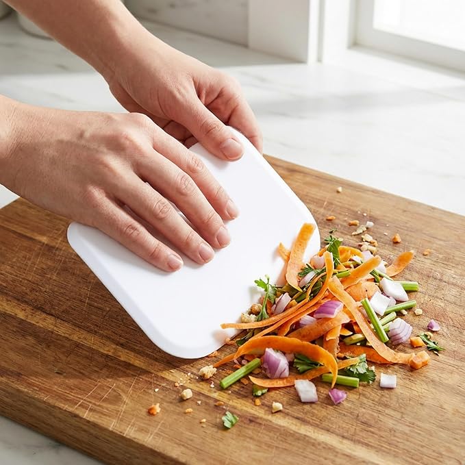 Dough Scraper, Bowl Scraper Set, Flexible Plastic Bench Scraper & Dough Cutter for Bread Making, Sourdough, Pastry, and Kitchen Cleaning