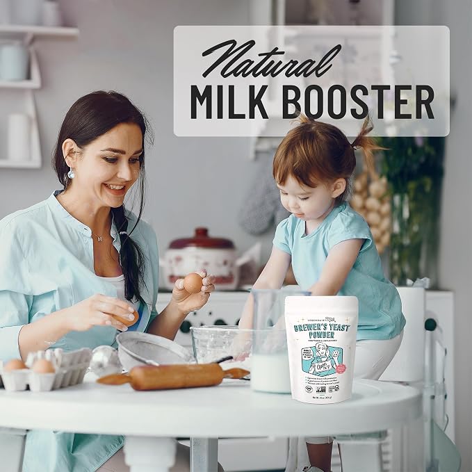 Legendairy Milk Brewer's Yeast Powder for Lactation Cookies (16oz) - Increase Breast Milk Supply - Debittered, Unflavored, Non-GMO & Gluten Free Lactation Supplement for Breastfeeding Support