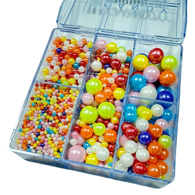 Sentovac Colorful Nonpareils Pearls Mixing Cake Sprinkles Cake and Cupcake Topper Decorations Sprinkles for Decorating Party Supplies