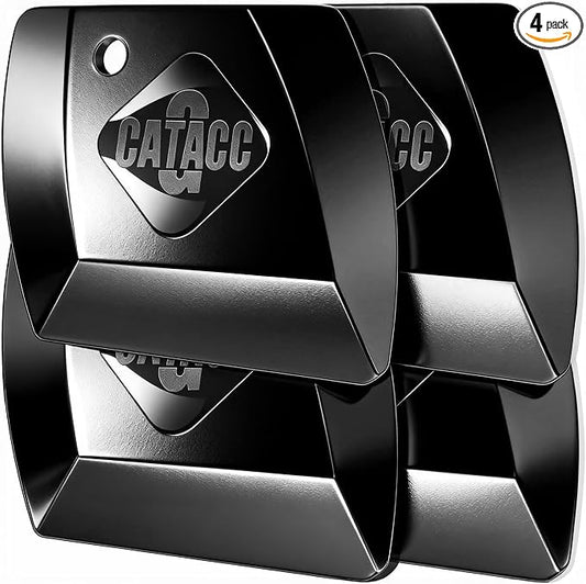 G.CATACC 4-Pack Pan Scraper, Non Scratch Plastic Dish Scrapers for Cast Iron Skillets Pot Pan Counter Cleaning, Kitchen Scraper Tool