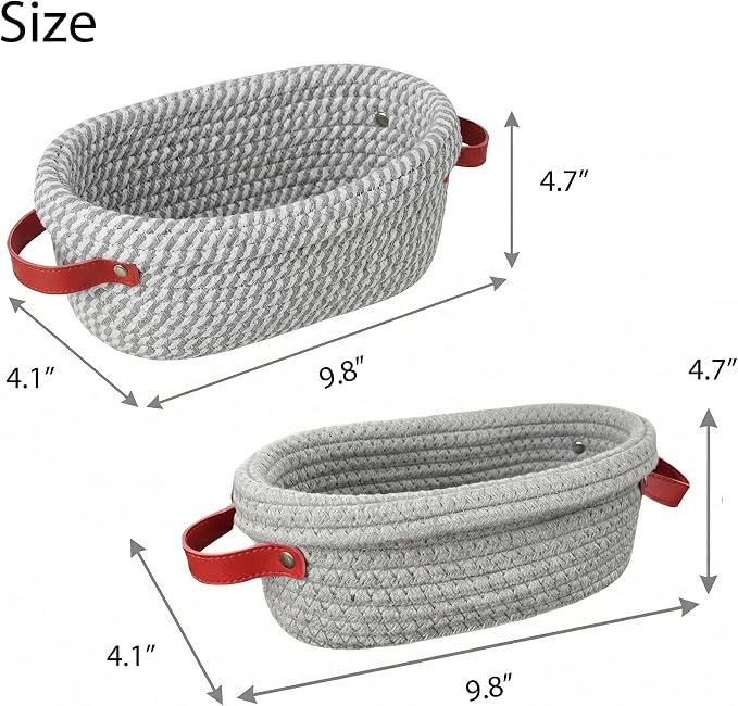 Banneton Sourdough Bread Proofing Baskets,Oval Cotton Rope Sourdough Proofing Basket with Liners & Covers for Sourdough & Artisan Bread Baking (Gray Oval Banneton – 2 Pack (Solid + Stripe))
