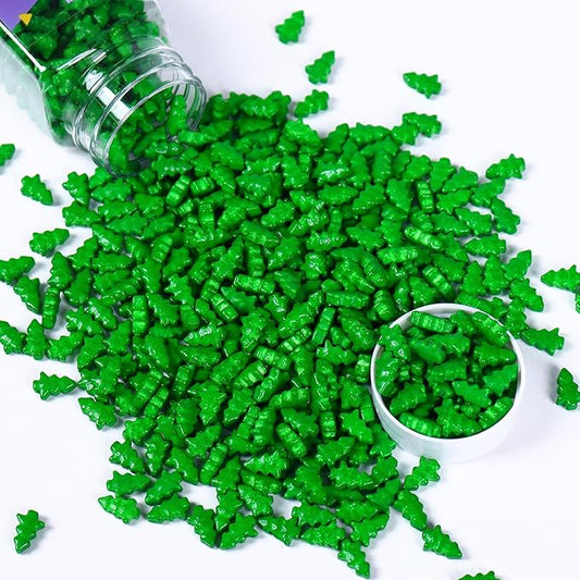 Christmas Sprinkles for Cookies, Green Tree Sprinkles Perfect for Christmas Dessert Party 3.52 Ounce
