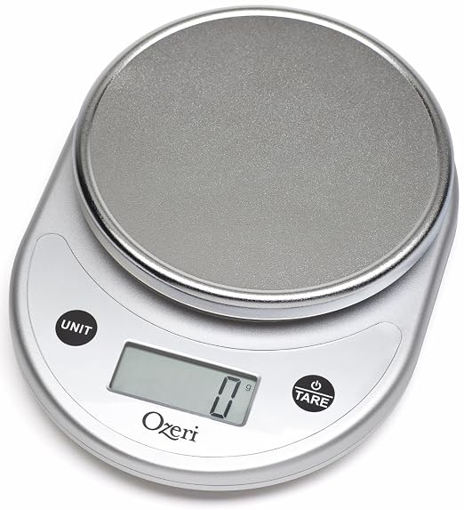 Ozeri® Pronto® Kitchen and Food Scale with Variable Graduation Technology® | Recognized by experts -- Winner of awards from the Food Network, The New York Times’ Wirecutter, CNN Underscored, and others.