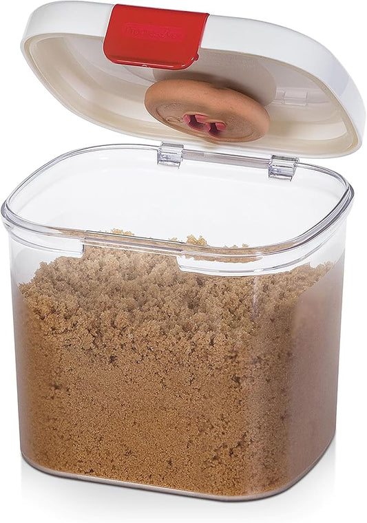 PrepSolutions Brown Sugar Keeper with Airtight Seal and Terra Cotta Disc for Moisture Control, 1.5 Quart Capacity