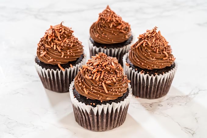 Bakerpan Edible Rose Gold Nonpareils Sprinkles 5.1 oz - Rose Gold Sprinkles for Cake Decorating, Cupcakes, Cookies, Birthdays & Weddings | Kosher, Gluten-Free, Made in USA