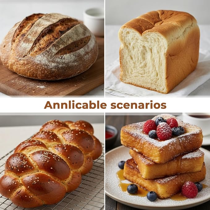 4 Pcs Bread Proofing Basket Cloth Liner, Round Banneton Basket Liner for Sourdough Bread, Natural Rattan Proofing Basket with Cloth Cover for Home Baking