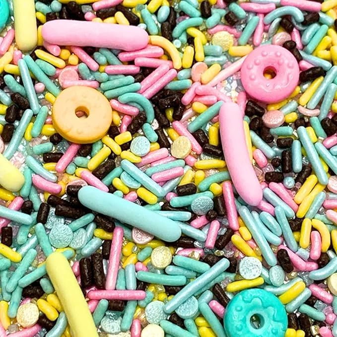 COOL MOM SPRINKLES Boy Birthday Sprinkles (4 oz.) – Themed Birthday Sprinkles for Decorating Cakes, Cupcakes, Cookies & Desserts – Mixed in the USA/Gluten-Free (Homer Donut)