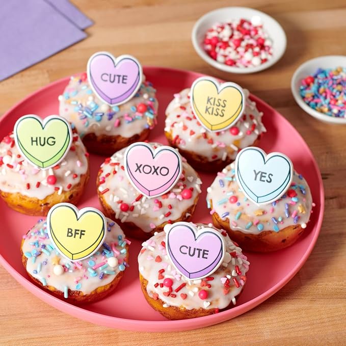 DecoPac Love Struck Fusion Mix Sprinkles, 26oz, Shaped Candy Sprinkles in Handheld Container, Edible Decorations For Valentines & Anniversary Celebration Cakes, Cupcakes, Cookies and Donuts