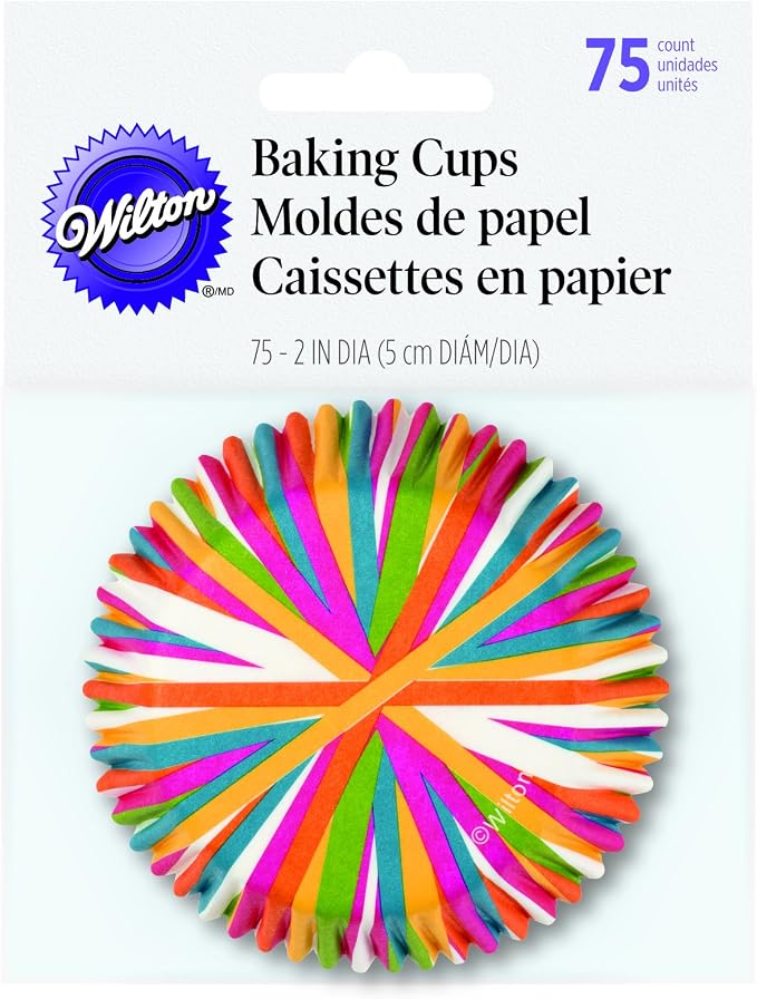Wilton Color Wheel Standard Cupcake Liners, 75-Count